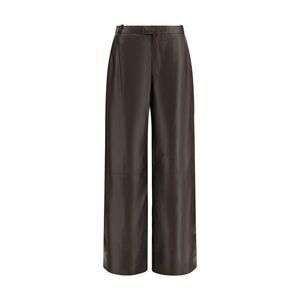 Arma Brown Leather Women's Pants